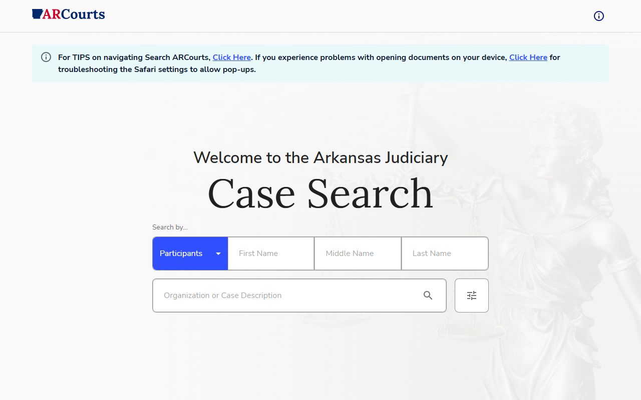 Dallas County court records after arrest Search ARCourts portal
